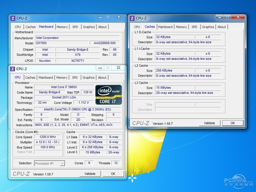 intel六核i7-3960x首测